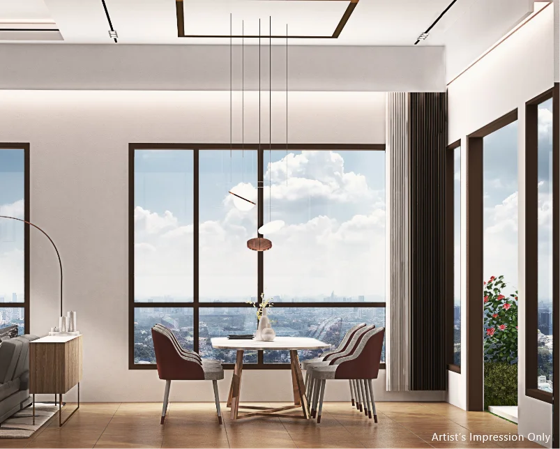 LIVING AREA WITH TERRACE GARDEN