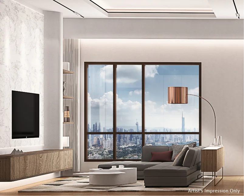 LIVING AREA WITH TERRACE GARDEN