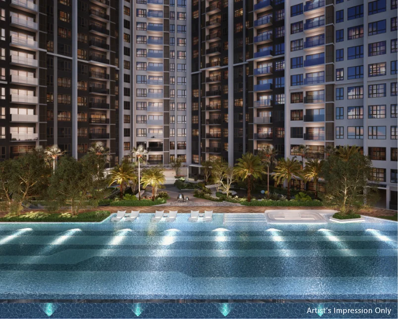 POOL AT NIGHT
